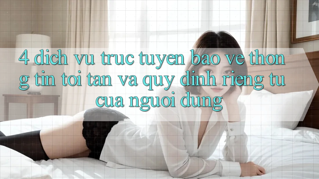 4. Dịch vụ trực tuyến Bảo vệ thông tin Tối Tân Và Quy định riêng tư Của Người Dùng