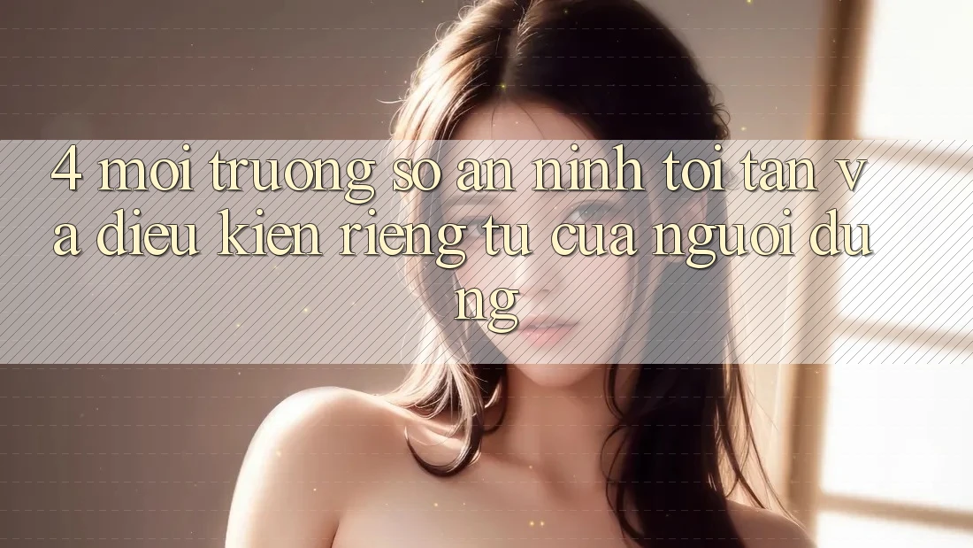 4. Môi trường số An ninh Tối Tân Và Điều kiện riêng tư Của Người Dùng 4. Môi trường số An ninh Tối Tân Và Điều kiện riêng tư Của Người Dùng