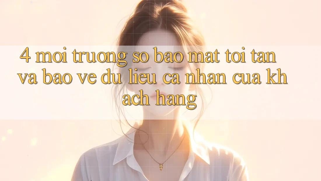 4. Môi trường số Bảo Mật Tối Tân Và Bảo vệ dữ liệu cá nhân Của Khách hàng