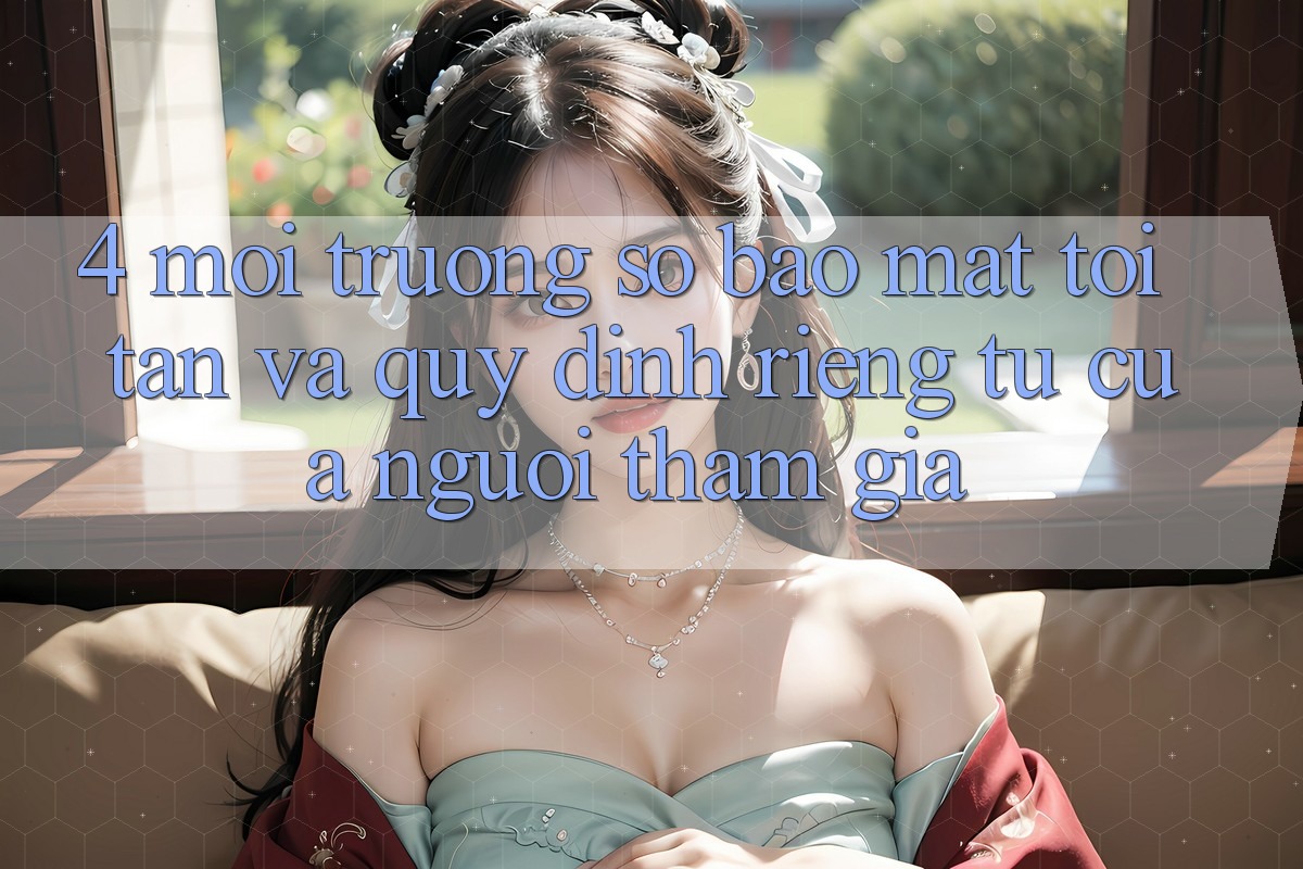4. Môi trường số Bảo Mật Tối Tân Và Quy định riêng tư Của Người tham gia