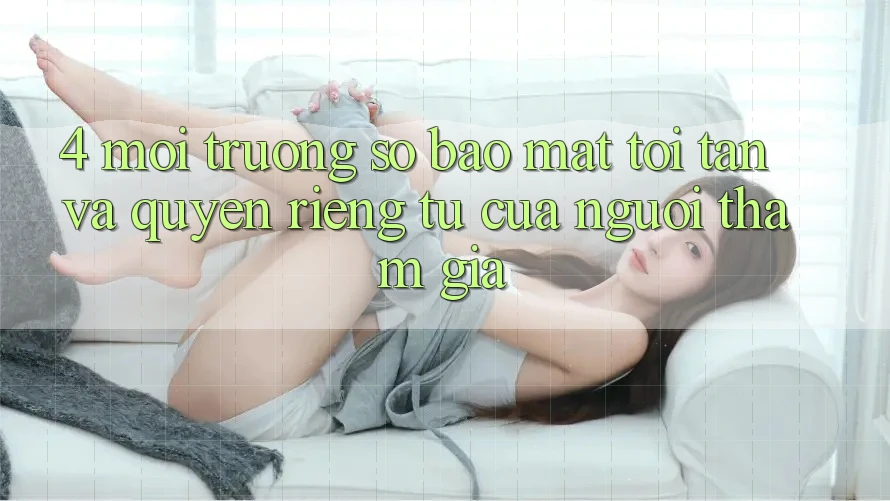 4. Môi trường số Bảo Mật Tối Tân Và Quyền riêng tư Của Người tham gia