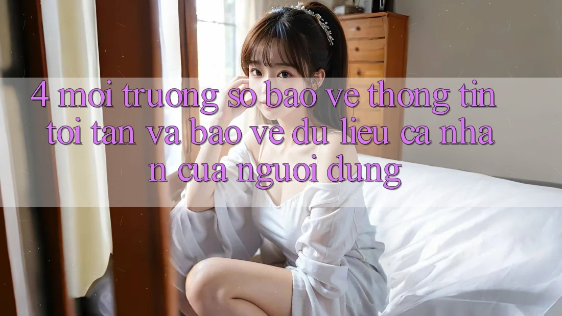 4. Môi trường số Bảo vệ thông tin Tối Tân Và Bảo vệ dữ liệu cá nhân Của Người Dùng