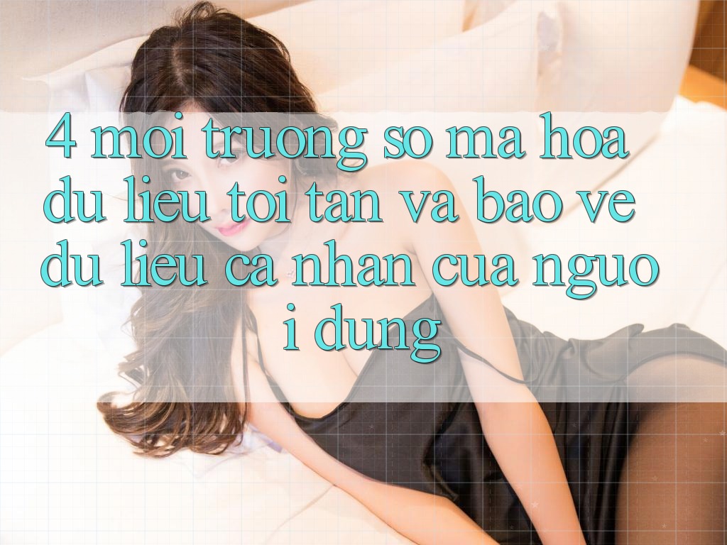 4. Môi trường số Mã hóa dữ liệu Tối Tân Và Bảo vệ dữ liệu cá nhân Của Người Dùng 4. Môi trường số Mã hóa dữ liệu Tối Tân Và Bảo vệ dữ liệu cá nhân Của Người Dùng