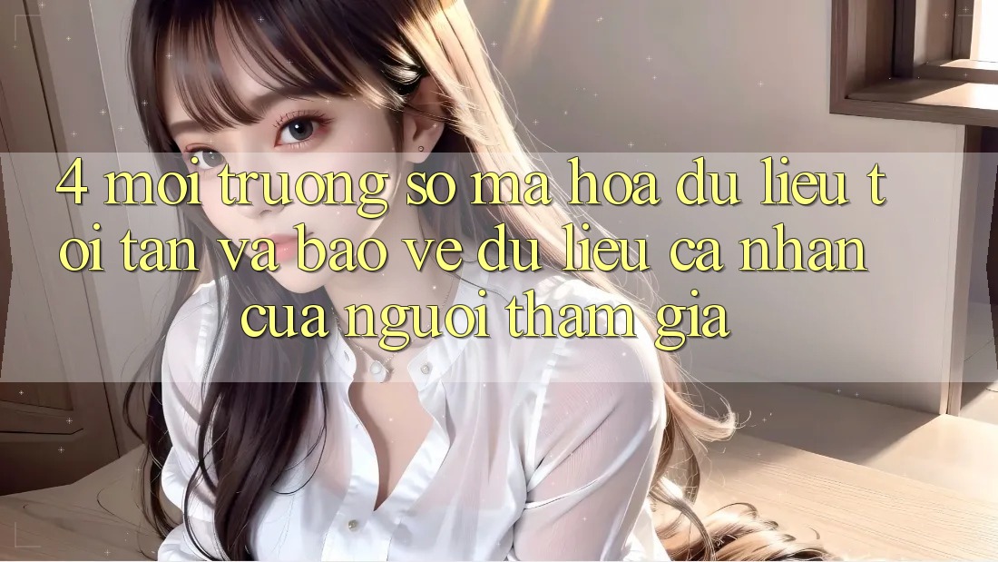 4. Môi trường số Mã hóa dữ liệu Tối Tân Và Bảo vệ dữ liệu cá nhân Của Người tham gia