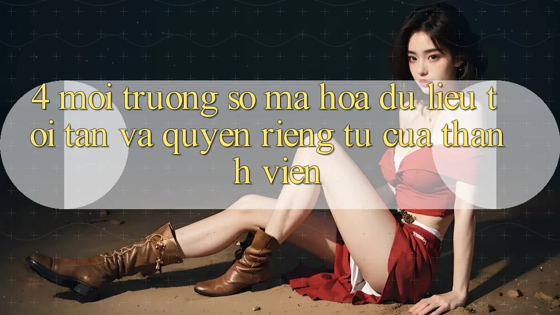 4. Môi trường số Mã hóa dữ liệu Tối Tân Và Quyền Riêng Tư Của Thành viên