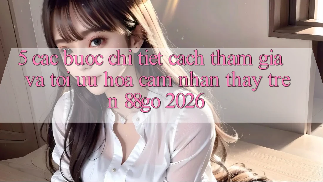 5. Các bước Chi Tiết Cách Tham Gia Và Tối Ưu Hóa Cảm nhận thấy Trên 88go 2026 5. Các bước Chi Tiết Cách Tham Gia Và Tối Ưu Hóa Cảm nhận thấy Trên 88go 2026
