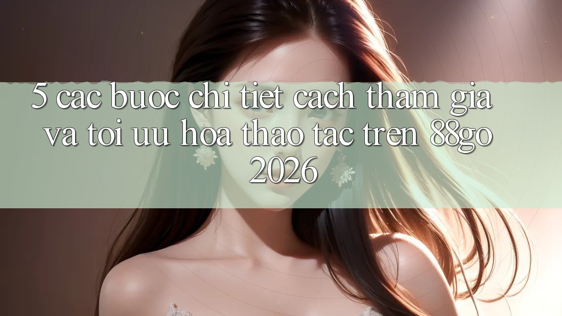 5. Các bước Chi Tiết Cách Tham Gia Và Tối Ưu Hóa Thao tác Trên 88go 2026 5. Các bước Chi Tiết Cách Tham Gia Và Tối Ưu Hóa Thao tác Trên 88go 2026