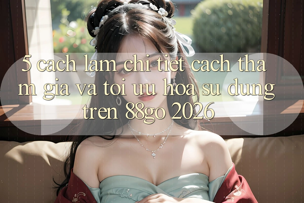 5. Cách làm Chi Tiết Cách Tham Gia Và Tối Ưu Hóa Sử dụng Trên 88go 2026