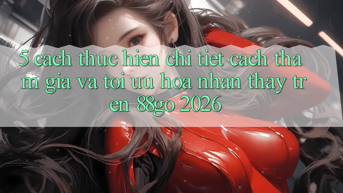 5. Cách thực hiện Chi Tiết Cách Tham Gia Và Tối Ưu Hóa Nhận thấy Trên 88go 2026