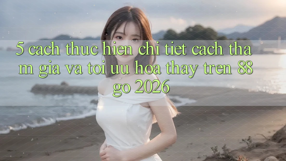 5. Cách thực hiện Chi Tiết Cách Tham Gia Và Tối Ưu Hóa Thấy Trên 88go 2026