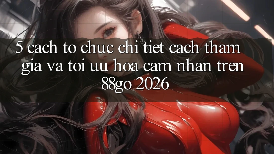 5. Cách tổ chức Chi Tiết Cách Tham Gia Và Tối Ưu Hóa Cảm nhận Trên 88go 2026
