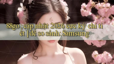 88go cập nhật 2026 cực kỳ chi tiết để so sánh Samsung