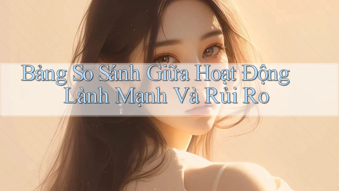Bảng So Sánh Giữa Hoạt Động Lành Mạnh Và Rủi Ro