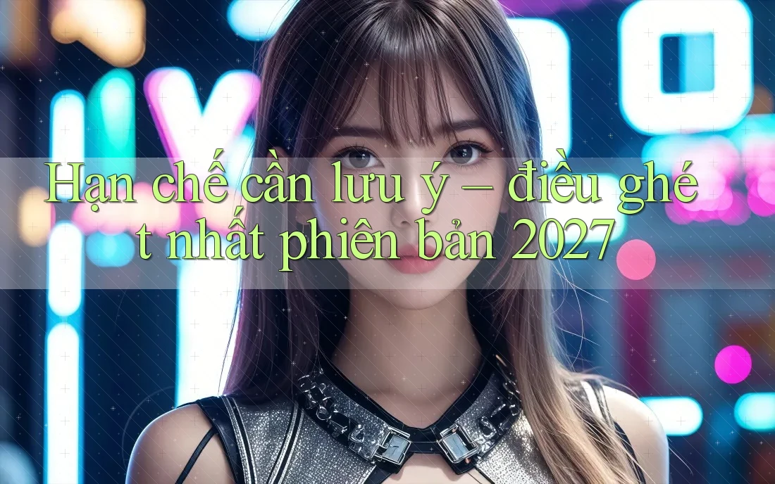 Hạn chế cần lưu ý – điều ghét nhất phiên bản 2027