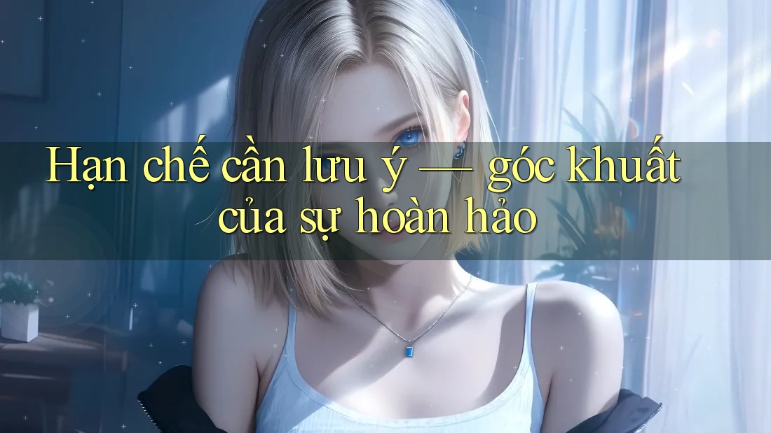 Hạn chế cần lưu ý: Góc khuất của sự hoàn hảo