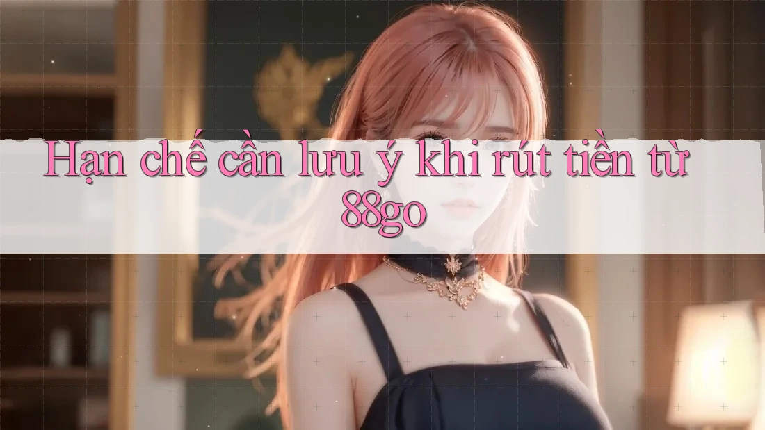 Hạn chế cần lưu ý khi rút tiền từ 88go
