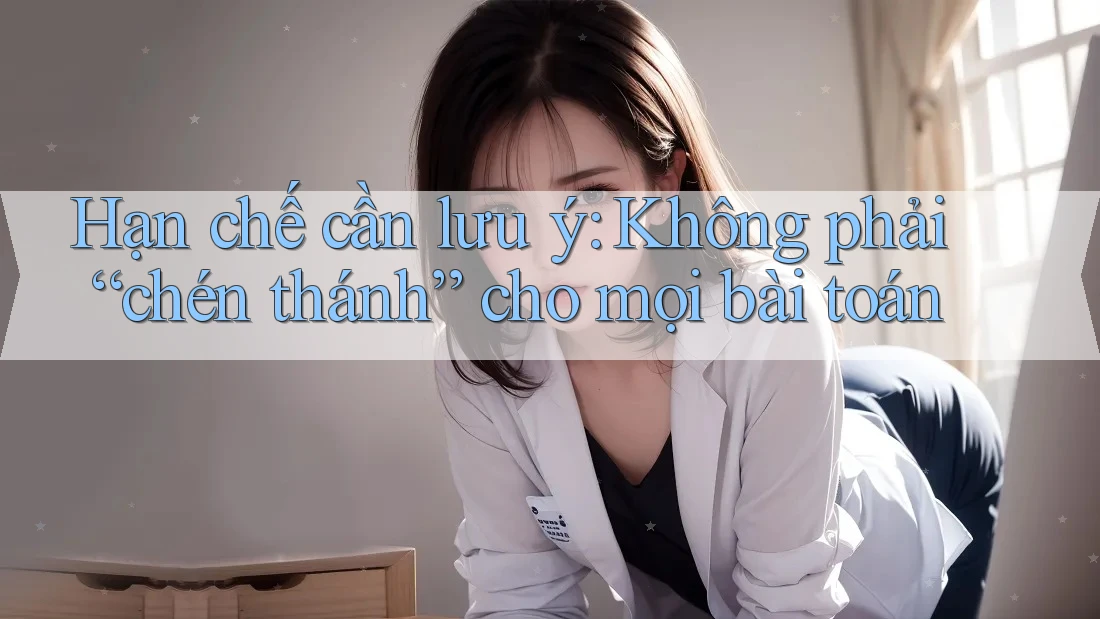 Hạn chế cần lưu ý: Không phải “chén thánh” cho mọi bài toán