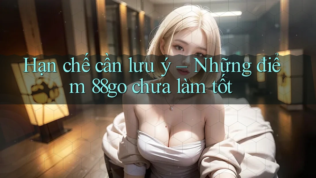 Hạn chế cần lưu ý – Những điểm 88go chưa làm tốt