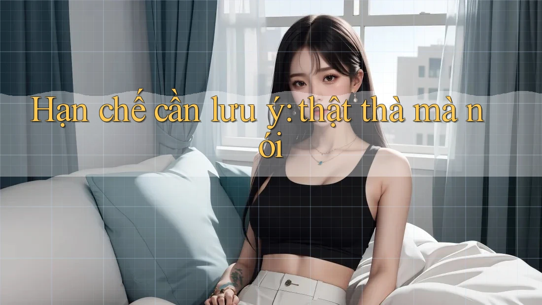 Hạn chế cần lưu ý: thật thà mà nói