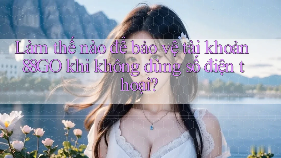 Làm thế nào để bảo vệ tài khoản 88GO khi không dùng số điện thoại?