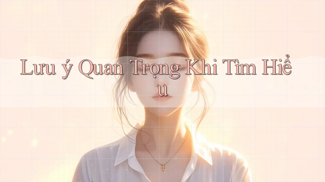 Lưu ý Quan Trọng Khi Tìm Hiểu