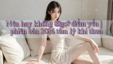 Nên hay không 88go điểm yếu phiên bản 2026 tâm lý khi thua