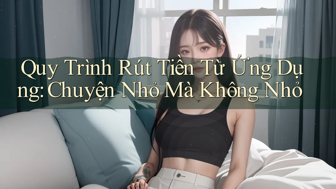 Quy Trình Rút Tiền Từ Ứng Dụng: Chuyện Nhỏ Mà Không Nhỏ