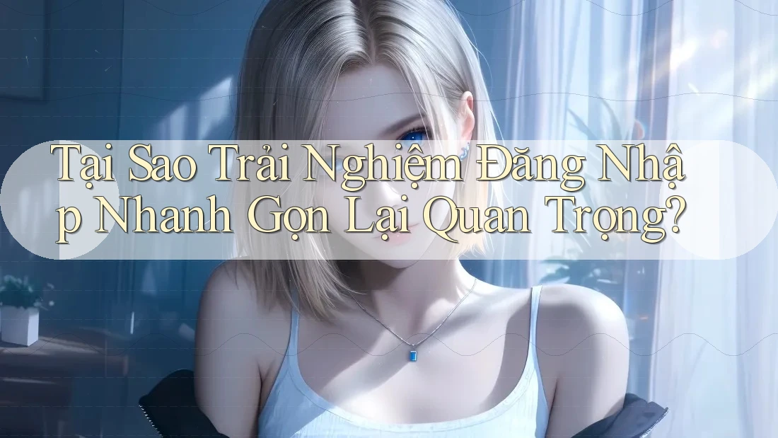 Tại Sao Trải Nghiệm Đăng Nhập Nhanh Gọn Lại Quan Trọng?