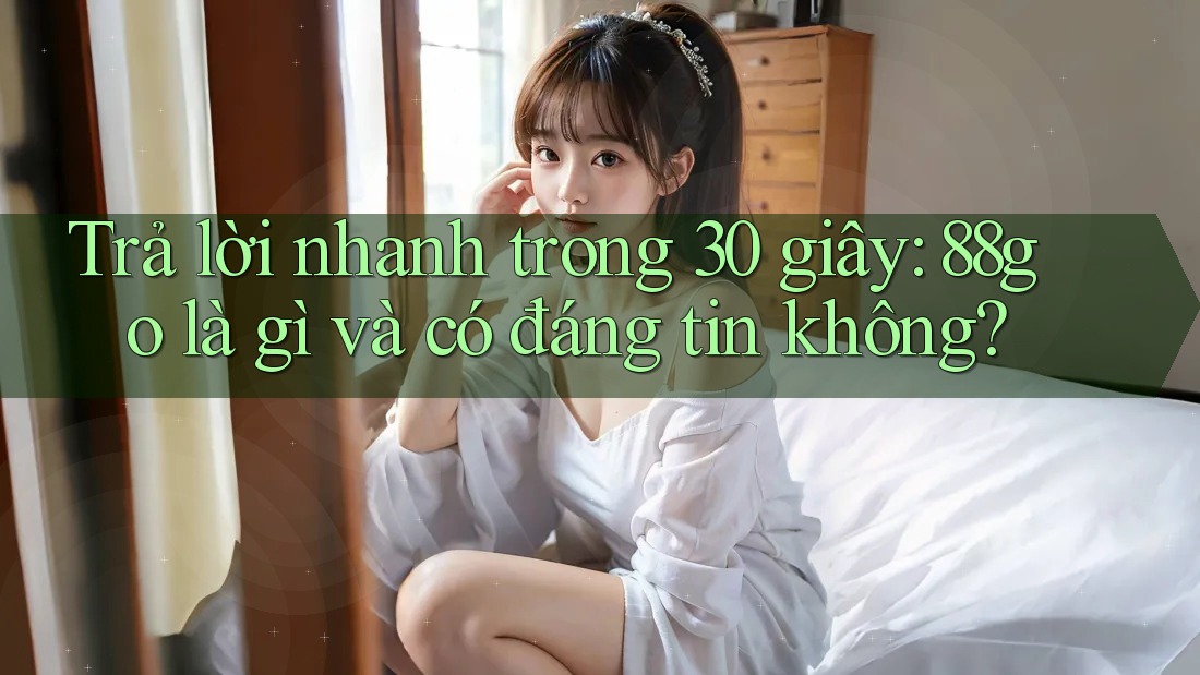 Trả lời nhanh trong 30 giây: 88go là gì và có đáng tin không?