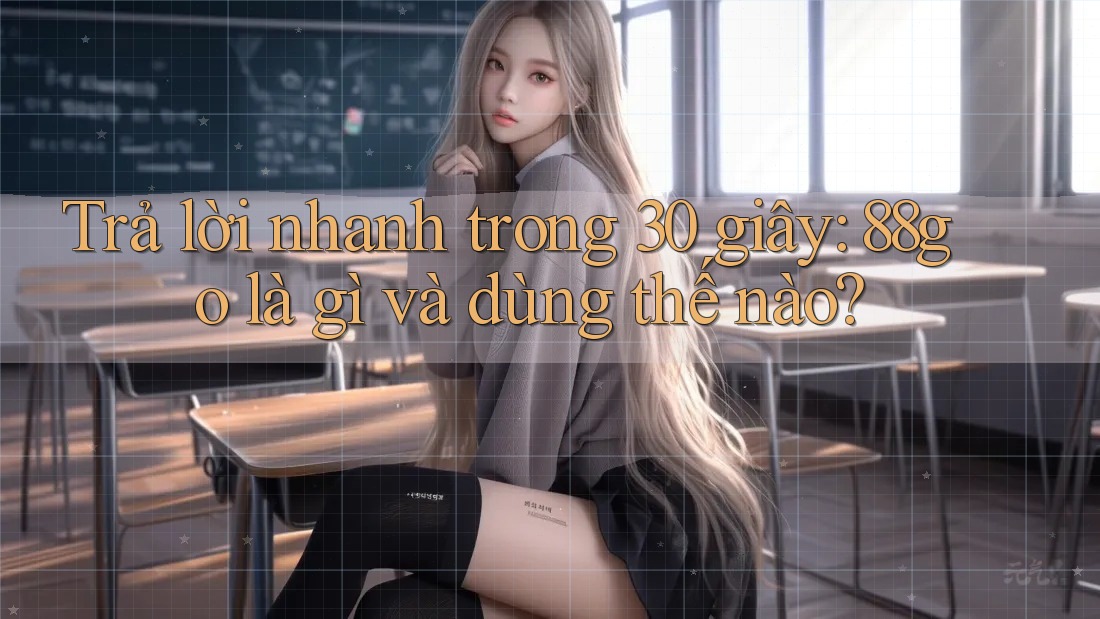 Trả lời nhanh trong 30 giây: 88go là gì và dùng thế nào?