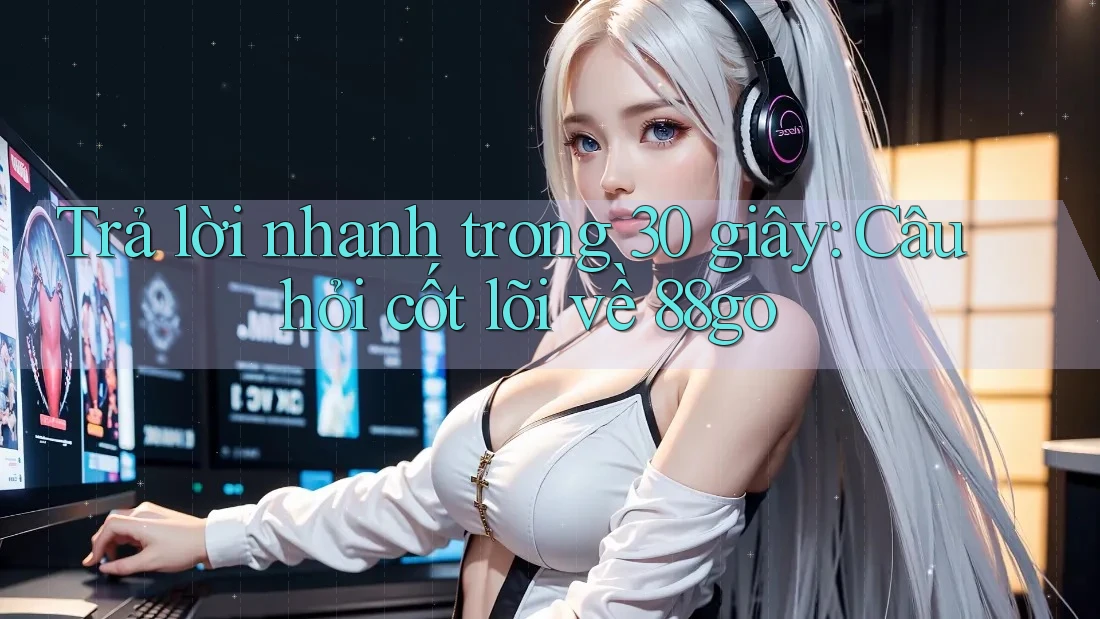 Trả lời nhanh trong 30 giây: Câu hỏi cốt lõi về 88go