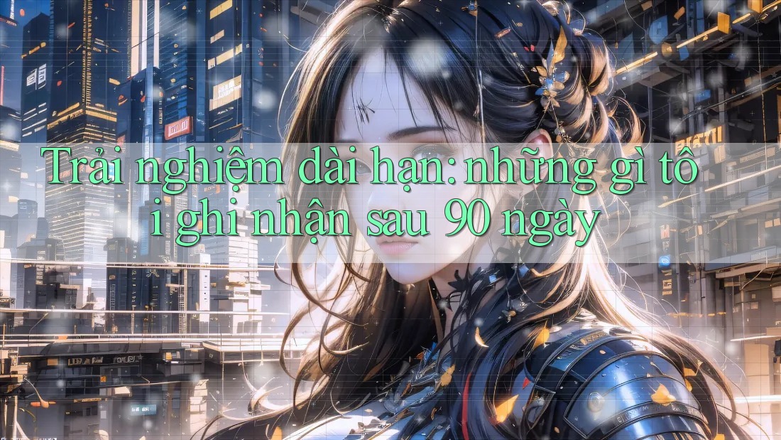 Trải nghiệm dài hạn: những gì tôi ghi nhận sau 90 ngày